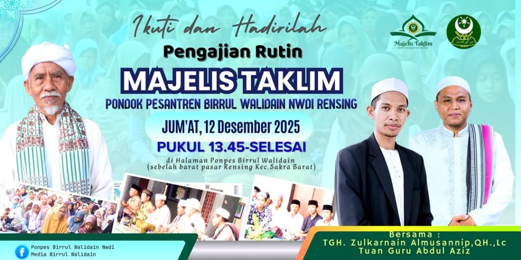 Ikuti dan Hadirilah Pengajian Rutin Jum’at, 12 Desember 2025