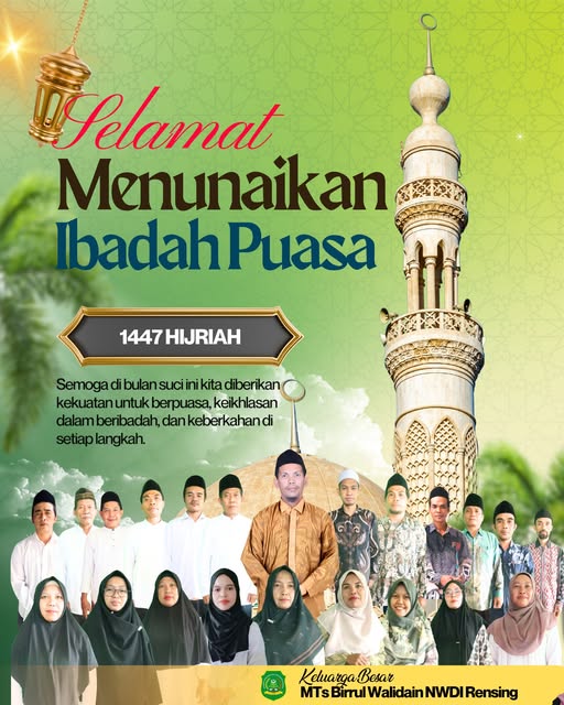 Selamat Menunaikan Ibadah Puasa Ramadhan 1447 Hijriah